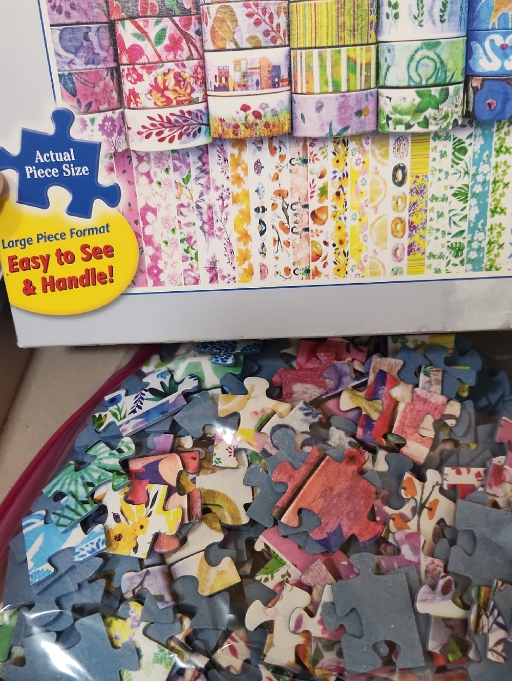 2 Ravensburger 300 Pc Puzzles LARGE FORMAT Seaside Sunshine Washi Wishes Craft - Picture 10 of 11